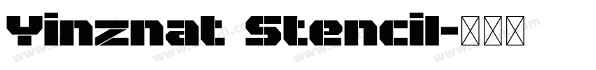 Yinznat Stencil字体转换